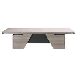 2400 mm Rectangular Boardroom Table FOF-RBT-M506, modern rectangular conference table with a sleek wood finish and sturdy support base.
