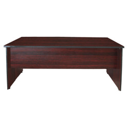 Desk shell Cherry/Mahogany/White FOF-DS-M304, wooden office desk in cherry, mahogany, and white colors with a spacious rectangular top and sturdy side panels.