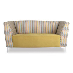 Durban Sofa Double Seater FUR-SDS-DUR, modern upholstered sofa with yellow and striped fabric, stylish and comfortable seating for living rooms. Durban Sofa Double Seater FUR-SDS-DUR, modern upholstered sofa with yellow and striped fabric, stylish and comfortable seating for living rooms.