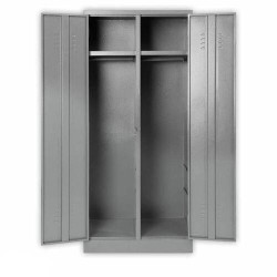 TRS2 Double Hostel Locker with Top Shelf and Hang Rail | Steel Furniture | Office Stock