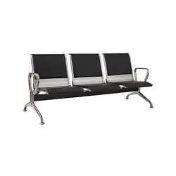 Airport Bench Stainless Steel Three-Seater | Public Seating | Office Stock Airport Bench Stainless Steel Three-Seater | Public Seating | Office Stock