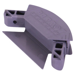 Part - Corner Standard Frame (Incl Screws And Plugs) AL3005, a gray plastic corner frame with screw holes, designed for supporting and fixing corner joints in furniture or construction projects.