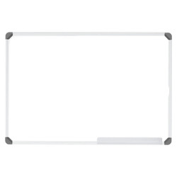 Slimline Non-Magnetic Whiteboard (900*600mm - Retail) BD1525A, a sleek rectangular whiteboard with aluminum frame and magnetic surface, suitable for office or classroom use.
