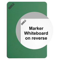 Product: Writing Slate Markerboard/Chalk Paint (297*210mm - Carded) BD2805, image of packaging labeled as a marker whiteboard on reverse with a green and white design.