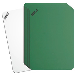Writing Slate Markerboard/Chalk Paint, set of green and white chalkboards measuring 297x210mm with brand label BD2805A.