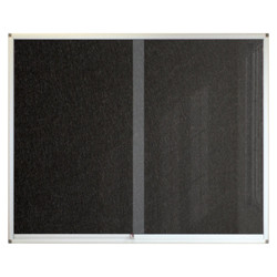 Pinning Display Case, a black framed product measuring 1200*900mm with a black pinning board inside for displaying items.