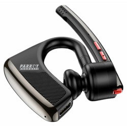 Call Centre Wireless Earset CT4003, black wireless Bluetooth earset with microphone and ear hook design.