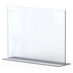 Menu Holder Acrylic Double Sided - A4 Landscape - Box 5 DP0204L-Z, transparent acrylic menu display stand suitable for restaurant or cafe menus