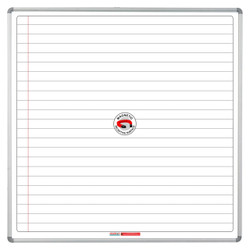 Educational Board Magnetic Whiteboard, a 1220x1220 whiteboard with white lines and a side panel option A.