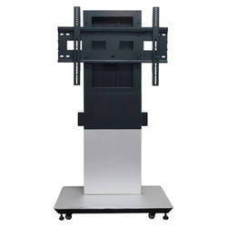 Interactive Touch Panel Stand White Large IW7103, large white and black stand with adjustable mounting bracket for interactive touch panels.