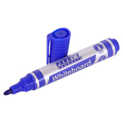 Whiteboard Markers, 10 Blue Bullet Tip Markers for Writing and Drawing