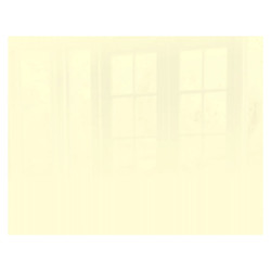 Beige RAL1001 Hob Splashback (898 X 700 X 6mm), product image showing a smooth, light beige safety glass panel with a reflective surface and faint window reflection.