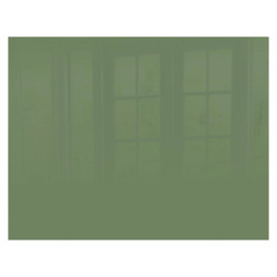 Reseda Green Hob Splashback, 898 x 700 x 6mm, stylish kitchen splashback featuring a smooth, glossy green surface with a subtle reflective quality.