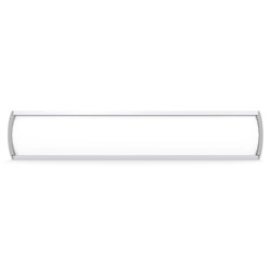Sign Frame (80 x 400 mm) SF0840, a Sleek, Modern White Sign Frame with Curved Metal Edges Designed for Display Signage.