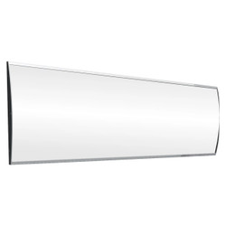 Product Sign Frame (210*600mm), a sleek and modern sign display frame in a horizontal rectangular shape with a curved edge design for advertising or informational purposes. Product Sign Frame (210*600mm), a sleek and modern sign display frame in a horizontal rectangular shape with a curved edge design for advertising or informational purposes.