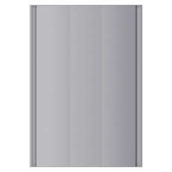 Aluminium Frame Sign Frame (420 x 600 mm) by Brand 67, Made of Aluminium Extrusion with Steel End Caps, in a Silver Colour, Suitable for Indoor and Outdoor Use, Presented on a White Background.