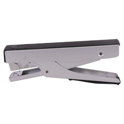 Plier Stapler 105*(23 - 24 - 26/6 And 8) Silver - 50 Pages ST2079M, side view of a silver and black stapler designed for stapling up to 50 pages.