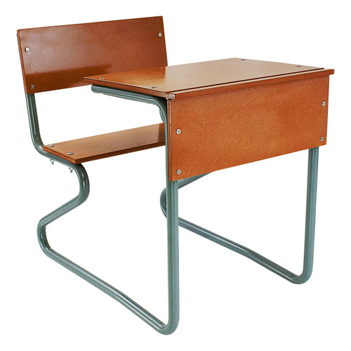 Single Combination School Desk in SupaWood 750 mm Wide | School Furniture | Office Stock