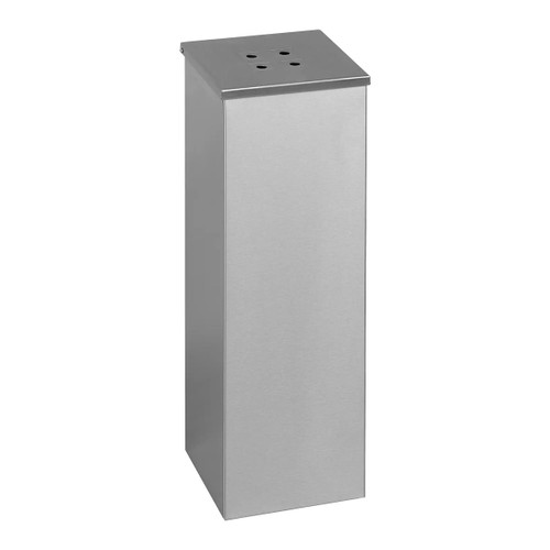 Solar Ashtray Bin KRO-058SS, stainless steel ashtray bin with a sleek, modern design suitable for commercial or outdoor use. Solar Ashtray Bin KRO-058SS, stainless steel ashtray bin with a sleek, modern design suitable for commercial or outdoor use.
