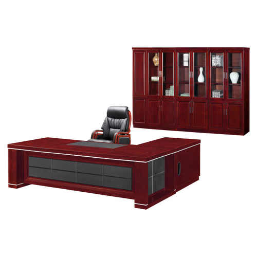 Prestige Executive Office Desk - Mahogany Veneer