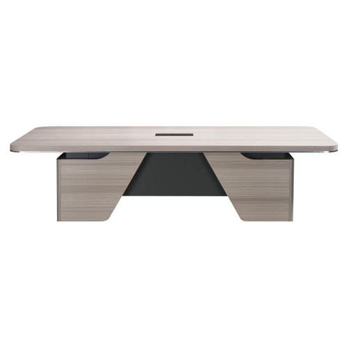 2400 mm Rectangular Boardroom Table FOF-RBT-M506, Modern Rectangular Conference Table with a Sleek Wood Finish and Sturdy Support Base.