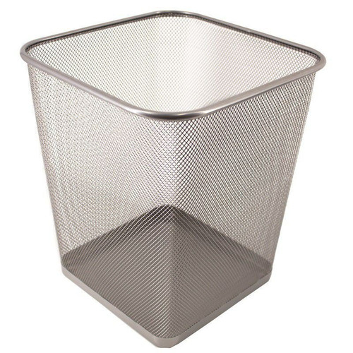 Square Wastebin (Silver) - LD01-129