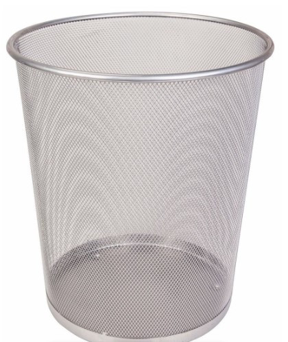 Round Wastebin (Silver) - LD01-159