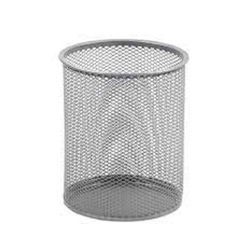 LARGE ROUND PENCIL CUP (SILVER) - LDO1-439-2