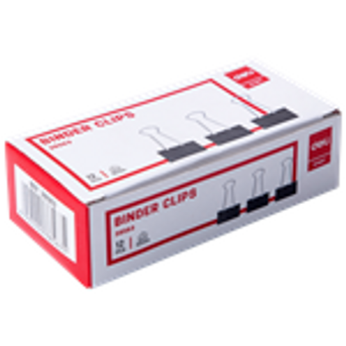 BLACK F/BACK CLIP 32MM 12PCS - E38563