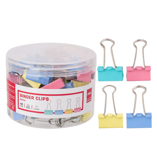 Colour F/Back Clip 25 mm 48PCS - E8554