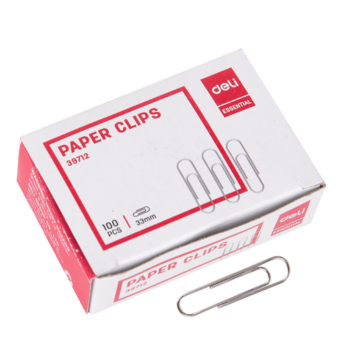 PAPER CLIPS 33mm SILVER - E39712