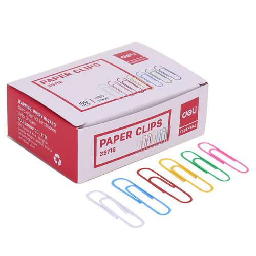Paper Clips 33 mm Colour - E39716