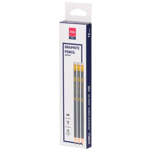 GRAPHITE PENCIL - HB W/ERASER (12PCS) - U20000