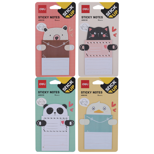 Sticky Notes 76 x 101 mm - (Pack of 4)