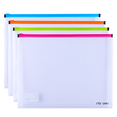 Transparent Zip Bag A5