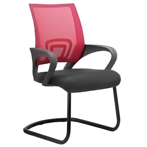 DB081B Mesh with Black Steel Frame Visitor Office Chair