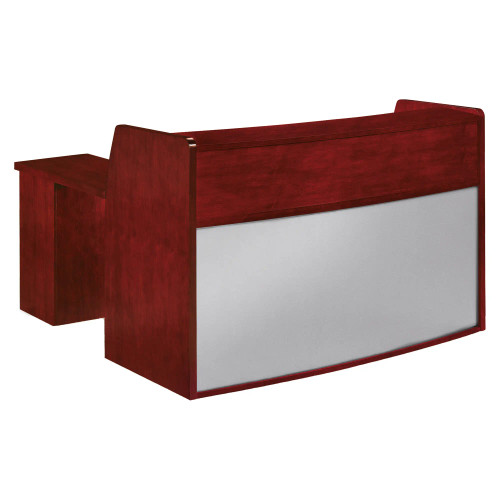 JQ003 Reception Office Desk - Mahogany Veneer