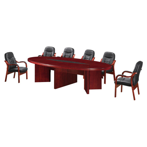 H006 Boardroom Table 3200 mm - Mahogany Veneer