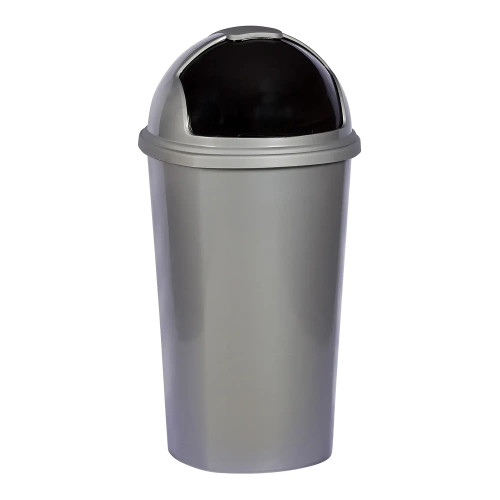 50L Silver Easylift Dustbin