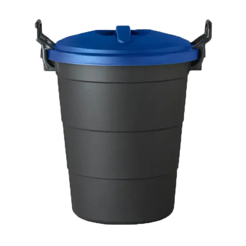 Street Smart 75L Dust Bin - Blue Lid