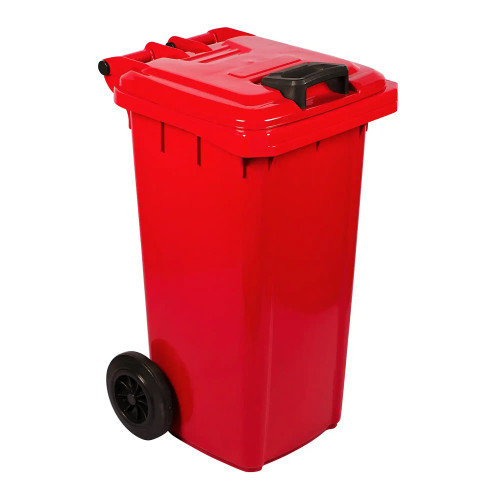 AllWeather Wheelie 80L Red Bin