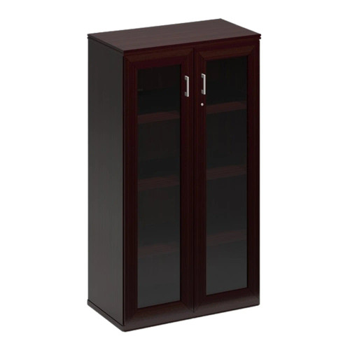 Volante Glass Hinge Door Stationary Cabinet