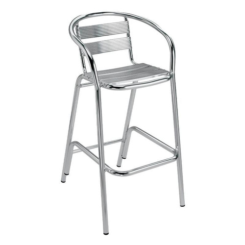 Flamingo Bar Stool CEC-CP-FBS, modern chrome-finished metal bar stool with a sleek, curved backrest and footrest for comfortable seating. Flamingo Bar Stool CEC-CP-FBS, modern chrome-finished metal bar stool with a sleek, curved backrest and footrest for comfortable seating.