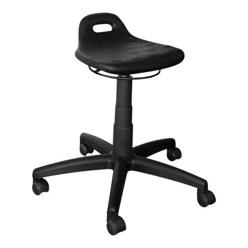Bristol Industrial Typist Office Chair SAC-TC-BRS, black ergonomic office chair with adjustable height, five-wheel base, and contoured seat for comfort. Bristol Industrial Typist Office Chair SAC-TC-BRS, black ergonomic office chair with adjustable height, five-wheel base, and contoured seat for comfort.