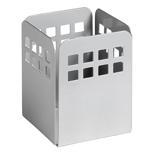 Square Punch Steel Pencil Cup