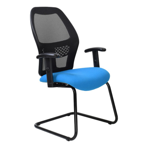 Xenon Mesh Visitor Office Chair with Y400 Adjustable Arm Front Side View | Office Chairs | Office Stock Xenon Mesh Visitor Office Chair with Y400 Adjustable Arm Front Side View | Office Chairs | Office Stock
