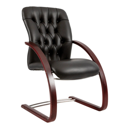 Adda Wooden Integral Sleigh Base Visitor Office Chair Adda Wooden Integral Sleigh Base Visitor Office Chair