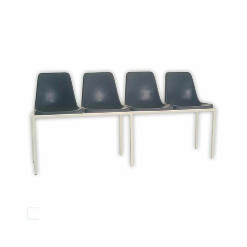 Poly Shell Seating Bank with 32mm Square Tubing Frame | Uncategorized | Office Stock Poly Shell Seating Bank with 32mm Square Tubing Frame | Uncategorized | Office Stock