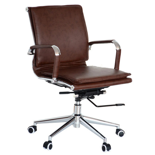 Classic Eames Flat Cushion Medium-Back Office Chair - Additional View 3