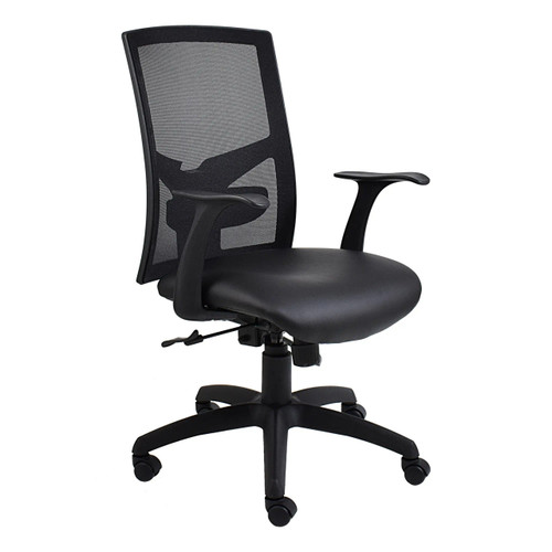 Winston Mesh Medium-back Office Chair by Office Stock Furniture, Featuring a Sleek Black Mesh Back, Adjustable Design, and Comfortable Seating, Ideal for Ergonomic Support in a Productive Work Environment.